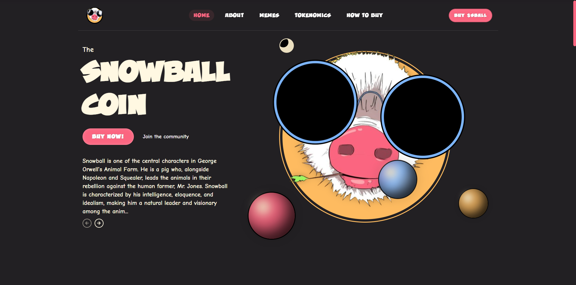 $SBALL home dark theme
